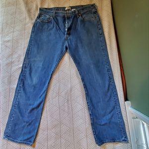 Levi's 501 Blue Jeans Men's 40x32 Straight Leg Excellent Pre Worn Condit…